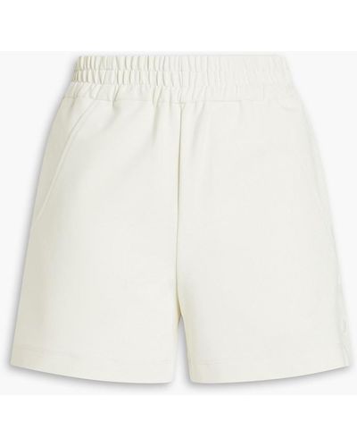 McQ Logo-appliquéd Stretch-jersey Shorts - White