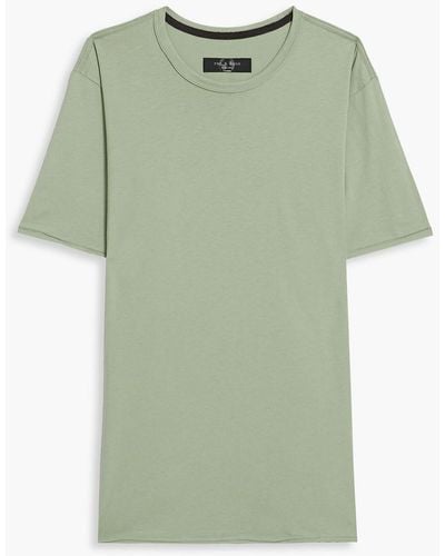 Rag & Bone Principle t-shirt aus baumwoll-jersey - Grün