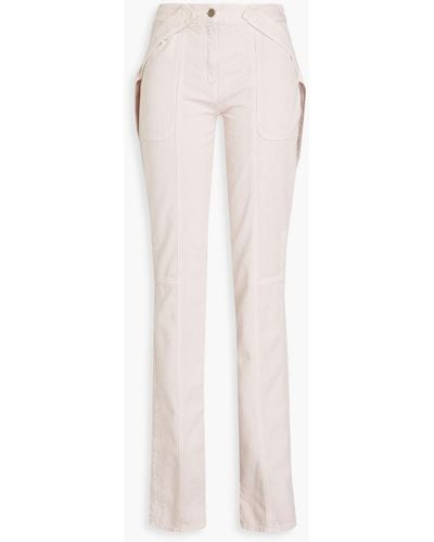 Valentino Garavani Studded High-rise Straight-leg Jeans - White