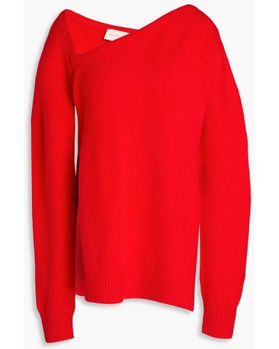Christopher Kane Wool And Cashmere-blend Jumper - Red