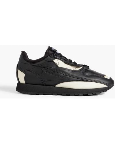 MAISON MARGIELA x REEBOK Project 0 Cl Memory Of V2 Mesh And Leather Sneakers - Black