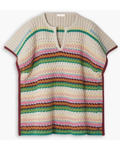 See By Chloé Striped Knitted Sweater - Natural