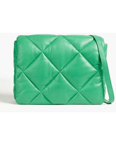 Stand Studio Brynnie Quilted Leather Shoulder Bag - Green