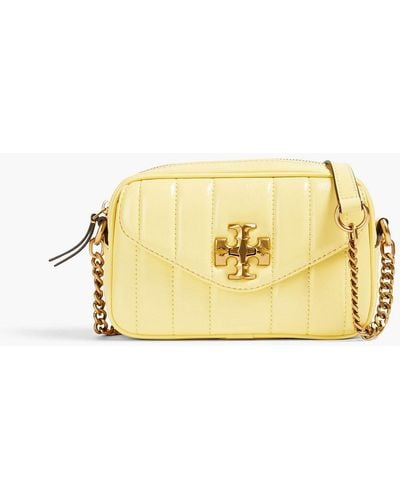 Tory Burch Kira Quilted Patent-leather Shoulder Bag - Metallic