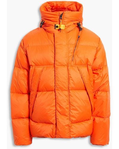 Parajumpers Cloud Quilted Shell Hooded Down Jacket - Orange