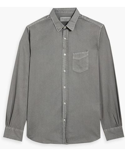 Officine Generale Lipp Cotton-twill Shirt - Grey