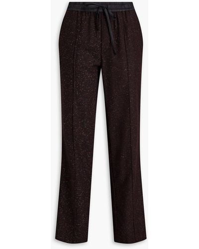 Rag & Bone Farris Wool-blend Tweed Straight-leg Trousers - Black