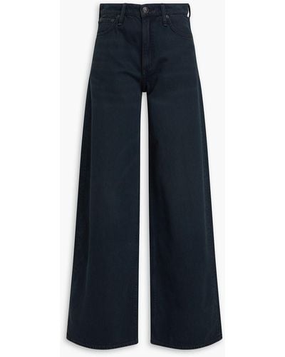 Rag & Bone Sofie High-rise Wide-leg Trousers - Blue
