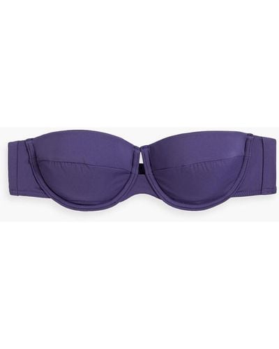 Zimmermann Underwired Bandeau Bikini Top - Purple
