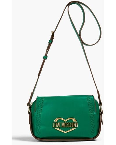 Love Moschino Faux Leather Shoulder Bag - Green