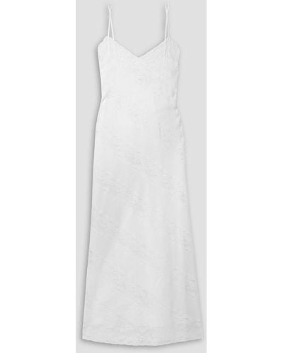 Loretta Caponi Gabrielle Lace-trimmed Cotton-voile Nightdress - White
