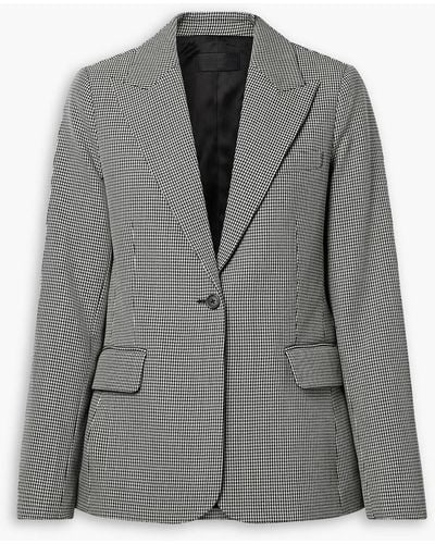 Nili Lotan Marshal blazer aus wolle mit hahnentrittmuster - Grau