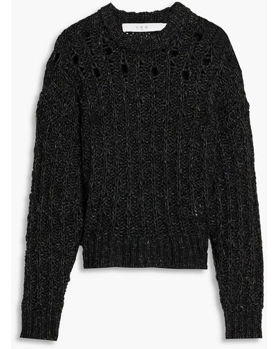 IRO Wilie Open-knit Sweater - Black