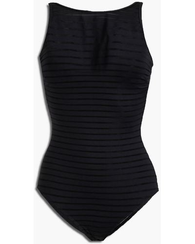 Jets by Jessika Allen Mesh-trimmed Swimsuit - Black