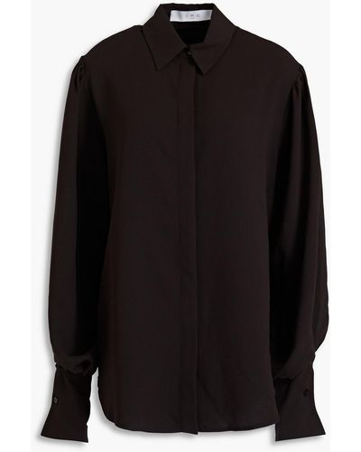 IRO Talasia Crepe Shirt - Black