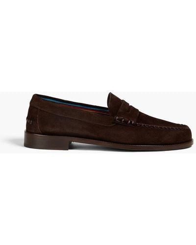 Paul Smith Lido Suede Loafers - Brown