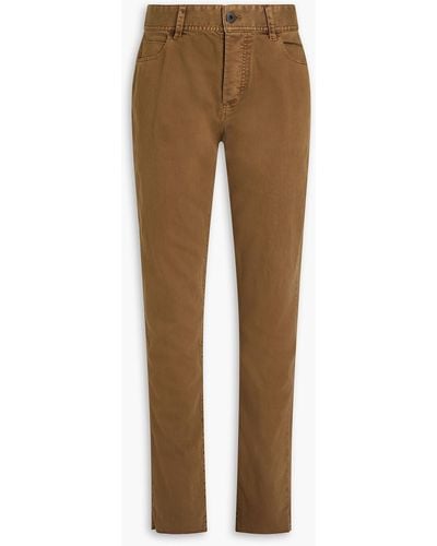James Perse Cotton-blend Drill Trousers - Natural