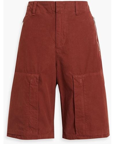 Rag & Bone Kai Cotton Shorts - Red