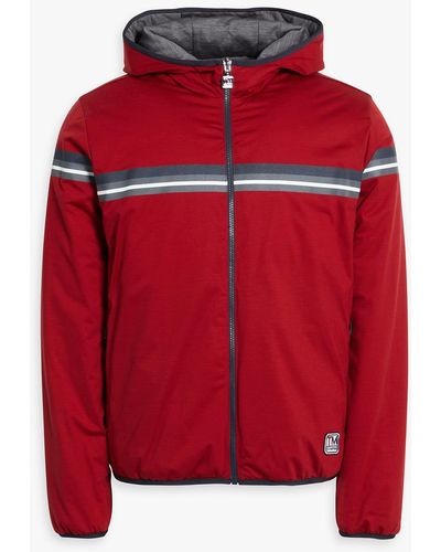 Zegna Striped Shell Jacket - Red