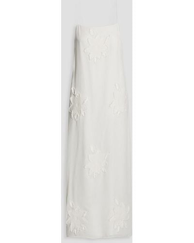 Tibi Fil Coupé Midi Dress - White