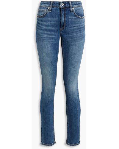 Rag & Bone Cate halbhohe skinny jeans - Blau