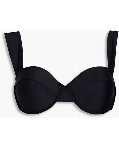 Rebecca Vallance Stretch-econyl Bikini Top - Black