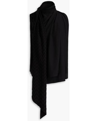 Missoni Tie-detailed Silk Top - Black