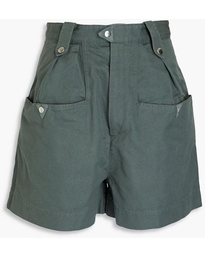 Isabel Marant Palino Cotton Shorts - Green