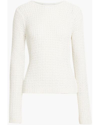3.1 Phillip Lim Cutout Crochet-knit Cotton-blend Sweater - White