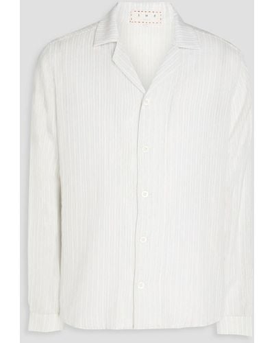 SMR Days Paloma hemd aus einer lurex®-baumwollmischung - Weiß