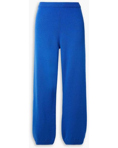Suzie Kondi Cashmere Track Trousers - Blue
