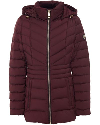 MICHAEL Michael Kors Quilted Shell Hooded Down Jacket - Multicolour
