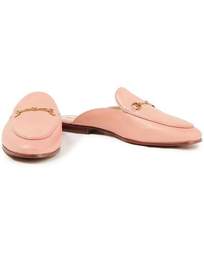 Sam Edelman Linnie Leather Slippers - Pink