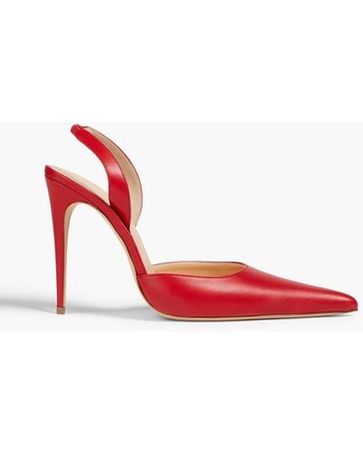 Magda Butrym Leather Court Shoes - Red