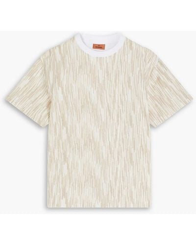 Missoni Space-dyed Wool-blend T-shirt - White