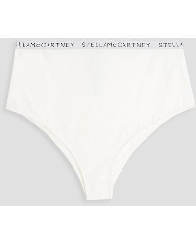 Stella McCartney Stretch-cotton Jersey High-rise Briefs - White