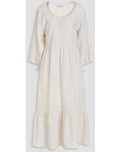 Casa Raki Flavia Cotton Midi Dress - White
