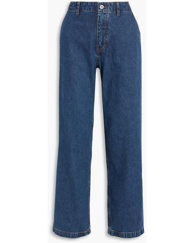 Alex Mill Bleecker High-rise Straight-leg Jeans - Blue