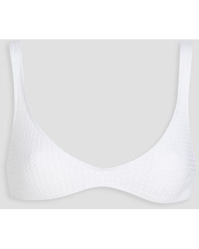 Melissa Odabash Perforated Bikini Top - White