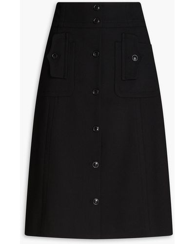 Boutique Moschino Crepe Skirt - Black