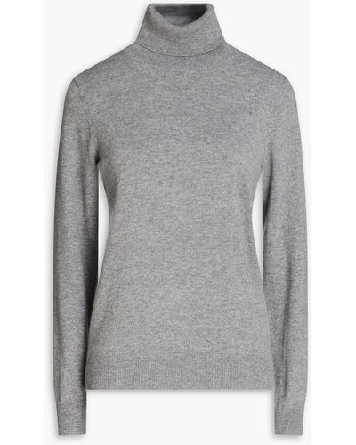 N.Peal Cashmere Cashmere Turtleneck Sweater - Gray