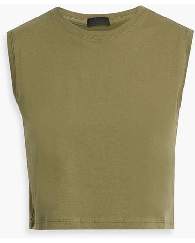 ATM Cropped Cotton-jersey Tank - Natural