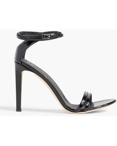 Giuseppe Zanotti Catia Faux Patent-leather Sandals - Black