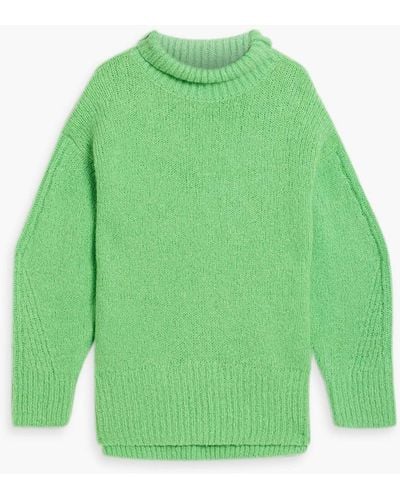 A.L.C. Nelson Alpaca-blend Turtleneck Jumper - Green