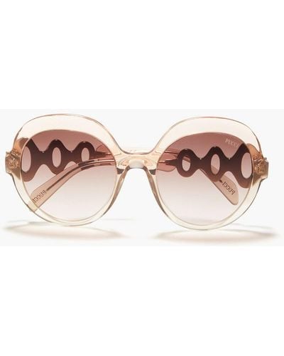 Emilio Pucci Round-frame Acetate Sunglasses - Pink