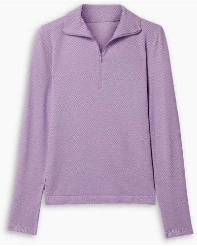 CORDOVA Andora Striped Stretch-knit Base Layer - Purple