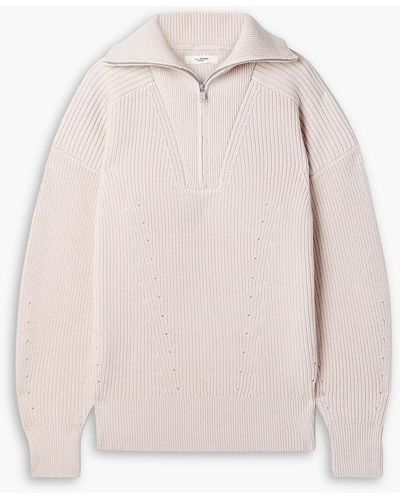 Isabel Marant Benny Ribbed Merino Wool Jumper - Pink