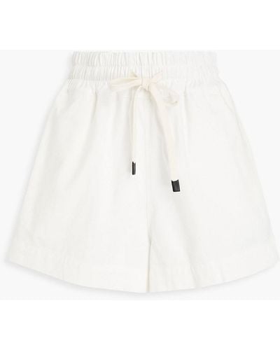 Bassike Cotton-twill Shorts - White