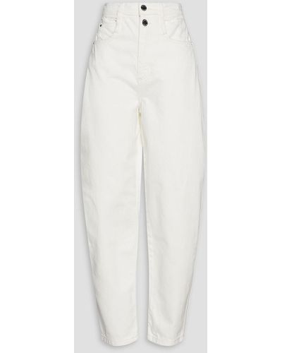 Claudie Pierlot High-rise Tapered Jeans - White