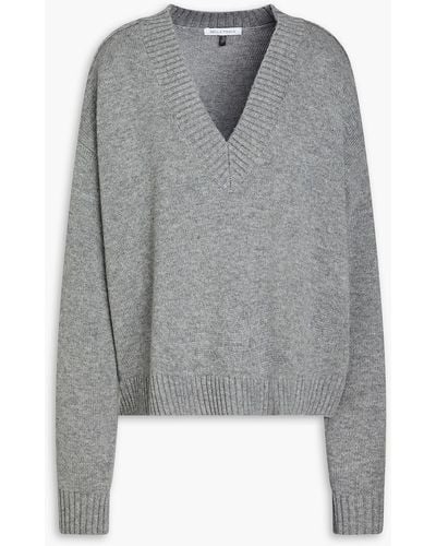 Bella Freud Lux Oversized Merino Wool And Cashmere-blend Sweater - Grey